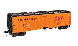 Walthers Mainline 910-41314 HO 40' Wood Reefer - Libby LMLX #1590