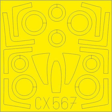 Eduard CX567 1/72 Mask F-14A for ACY Canopy Mask Set