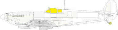 Eduard LX008 1/24 Mask Spitfire Mk.IXc TFace Canopy Mask Set for