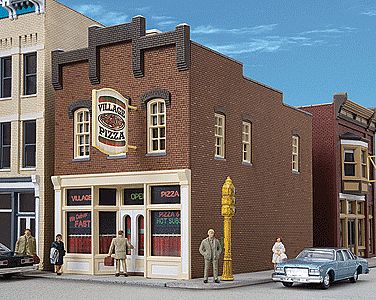 Walthers Cornerstone 933-3469 HO Scale Village Pizza -- Kit