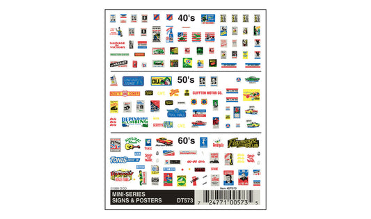 Woodland Scenics DT573 All Scale Mini-Series Signs and Posters