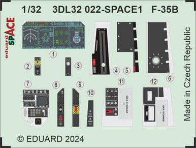 Eduard 3DL32022 1/32 F-35B SPACE Space
