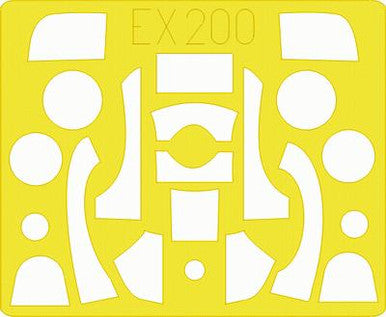 Eduard EX200 1/48 Mask P-39/P-400 for Hasegawa Canopy Mask Set
