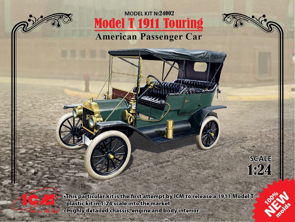 ICM Models 24002 1/24 American Model T 1911 Touring Passenger Car