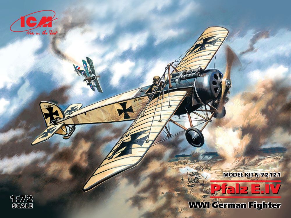 ICM Models 72121 1/72 WWI German Pfalz E IV Fighter