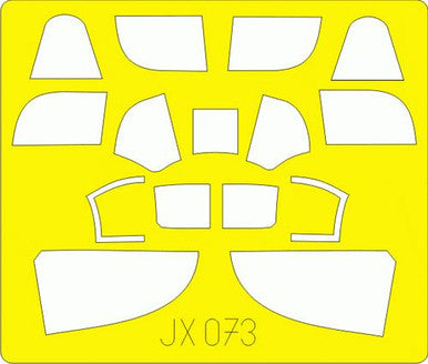 Eduard JX073 1/32 P-39 Masking Sheet Canopy Mask Set