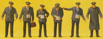 Preiser 10490 HO Scale Working People Tram Staff