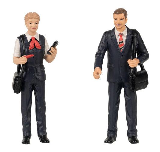 Pola 331526 G Scale Swiss Train Attendants Figures 2-Pack
