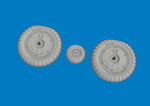 Eduard 624008 1/24 Brassin Bf 109G-5/6 Wheels for AIRFIX