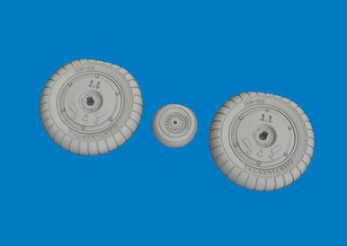 Eduard 624008 1/24 Brassin Bf 109G-5/6 Wheels for AIRFIX