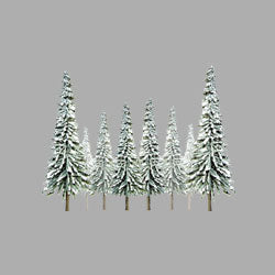 JTT Scenery 92007 Ho Snow Pine 4-6'24Pk