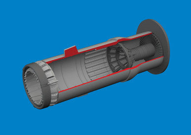 Eduard 6481149 1/48 MiG-21F Exhaust Nozzle PRINT Brassin for EDUARD