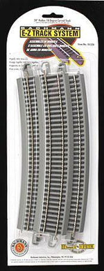 Bachmann 44506 HO Scale E-Z Track Curved Track Nickel Silver Gray