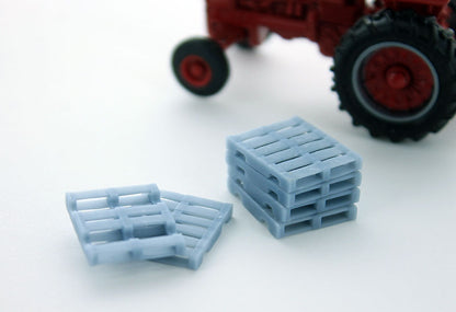 3D To Scale 64-242-GY 1/64 Freight Pallets, Grey 6 Pack