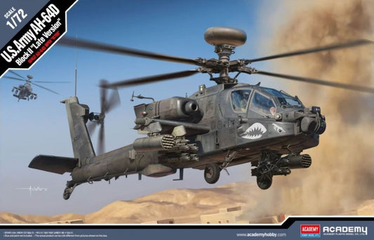 Academy 12551 1/72 AH64D Block II Late Version US Army Helicopter