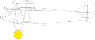 Eduard EX1008 1/48 Fokker D.VIIF EX1008 Masks Canopy Mask Set