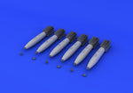 Eduard 648128 1/48 Early Mk.82 Bombs w/Airbrake (Decals & Resin)
