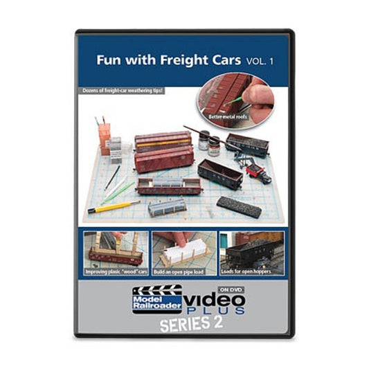 Kalmbach Publishing 15343 All Scale Fun with Freight Cars - Model Railroader Video Plus DVD -- Volume 1, 1 hour 10 minutes
