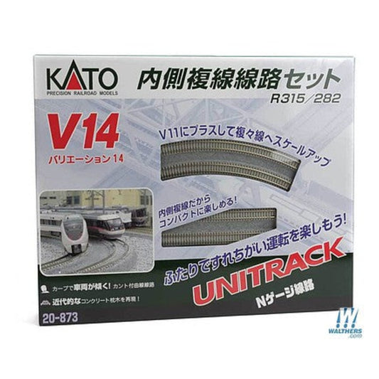 Kato 20873 N Scale V14 Double-Track Inner Loop Set - Unitrack