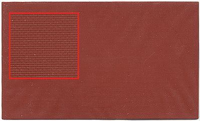 Kibri 37964 N Scale Wall Section -- Brick-Clinker (brown)