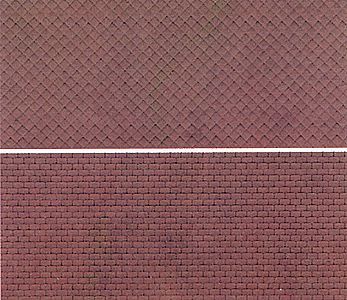Kibri 37967 N Scale Roofing - Plastic Sheet -- Rough Cut Slate