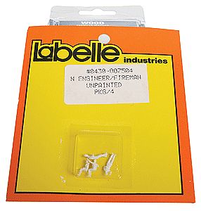 Labelle Industries 7504 N Scale Steam-Era Engineer & Fireman Set (Unpainted)