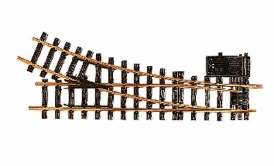 LGB 16050 G Scale Electric Turnout - R3 - 22.5 Degrees -- Right-Hand