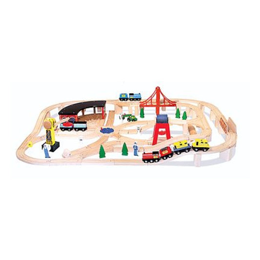 Melissa & Doug 701 V Scale Wooden Railway Set