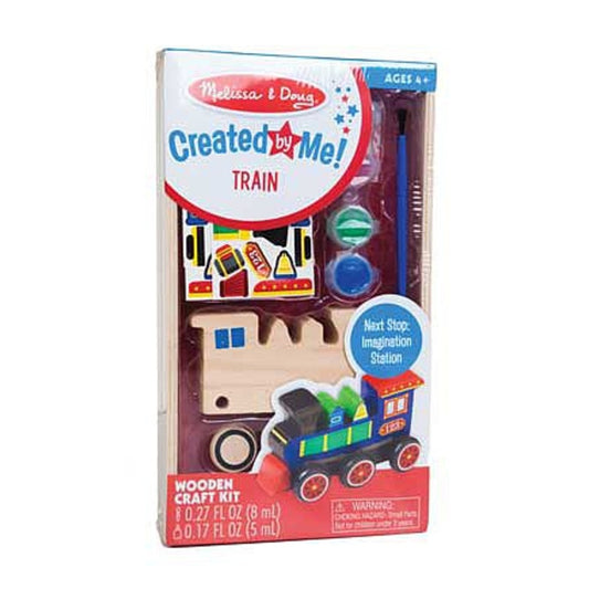 Melissa & Doug 8846 V Scale Decorate-Your-Own Wooden Train Kit