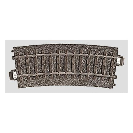 Marklin 24115 HO Scale 3-Rail C Track -- R1 Curve 14-3/16" 36cm Radius, 15-Degree