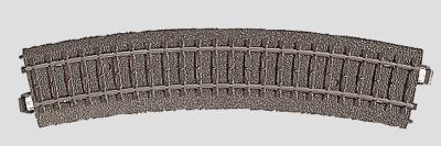 Marklin 24224 HO Scale 3-Rail C Track -- R2 Curve - 17-1/4" 43.8cm Radius, 24.3-Degree