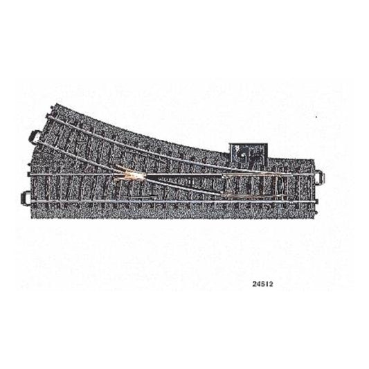 Marklin 24612 HO Scale 3-Rail C-Track -- Right Hand Manual Turnout