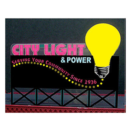 Miller Engineering 9281 O/HO Scale City Light & Power Billboard