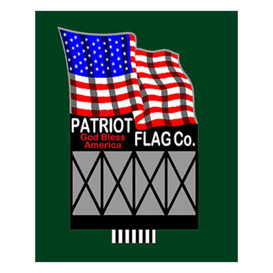 Miller Engineering 9482 HO/N Scale Patriot Flag Co. Billboard
