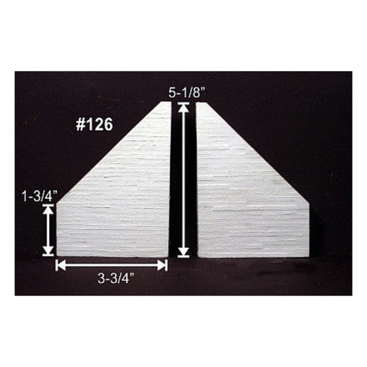 Monroe Models 126 HO Scale Wing Walls pkg(2) -- Concrete, Board-Formed
