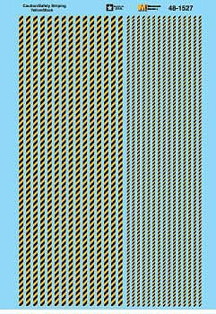 Microscale 481527 O Scale Striping Decal Set -- Caution/Safety Floor Striping (yellow, black)