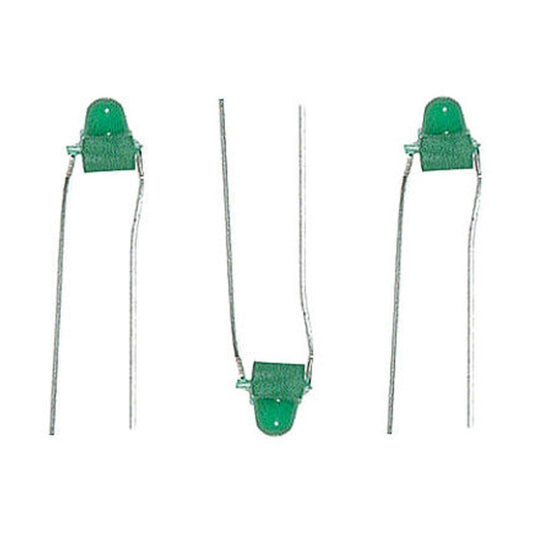 Miniatronics 1200212 All Scale Micro Mini Light Emiting Diodes (LEDs) - 1/16" 1.5mm Diameter -- Green pkg(12)