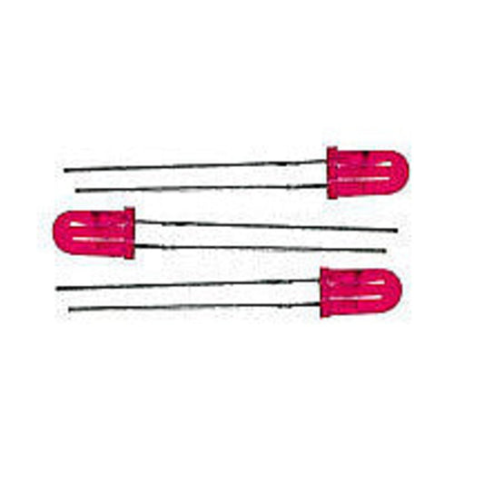 Miniatronics 1215103 All Scale Blinker/Flasher Suberbrite Light Emiting Diodes (LEDs) - 13/64" 5mm Diameter -- Red