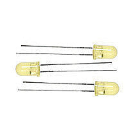 Miniatronics 1215303 All Scale Blinker/Flasher Suberbrite Light Emiting Diodes (LEDs) - 13/64" 5mm Diameter -- Yellow