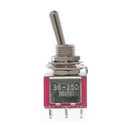 Miniatronics 3625008 All Scale Miniature Toggle Switches -- DPDT 5Amp 120V pkg(8)