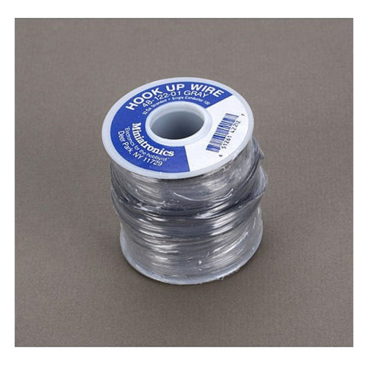 Miniatronics 4812201 All Scale 22 Gauge Stranded Single Conductor Wire - 100' 30m -- Gray