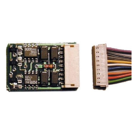 NCE Corporation 103 HO Scale D14SR DCC Control Decoder 1.3 Amp - Silent Running(TM) -- Direct Plug-In, 6 EFX Function Outputs, NMRA 8-Pin