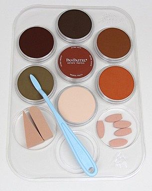 Pan Pastel 30701 All Scale 7-Color Modeler's Weathering Kit -- Rust & Earth