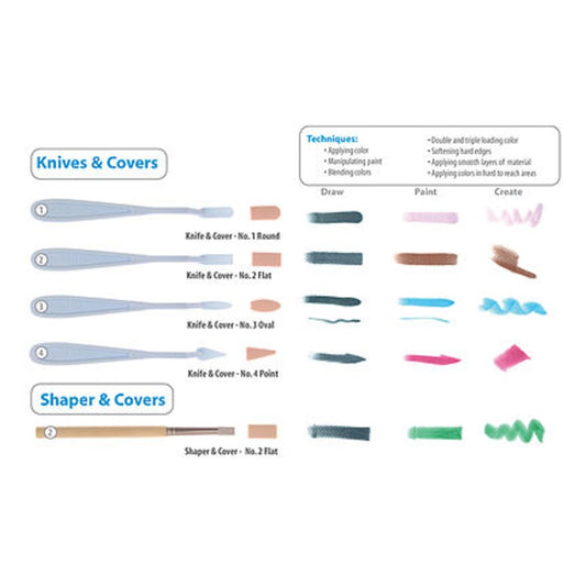 Pan Pastel 62003 All Scale Panpastel Sofft Covers -- No.3 Oval pkg(10)