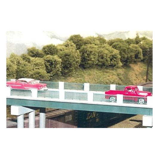 Rix Products 121 HO Scale Wrought Iron Highway Overpass -- Kit - 50' Scale