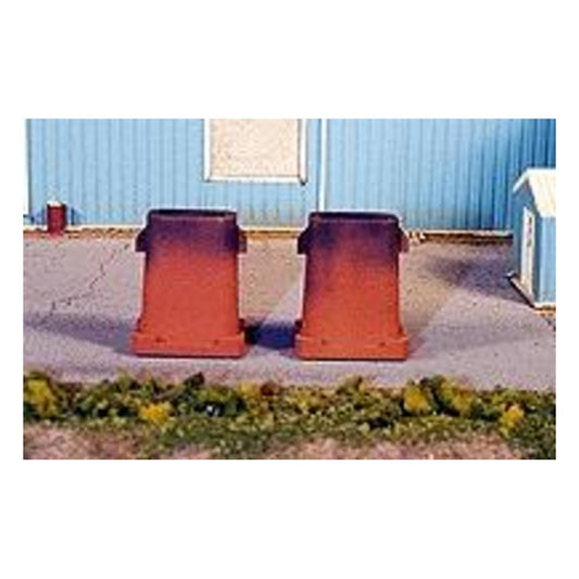 Rix Products 602 HO Scale Ingot Molds w/Stools -- pkg(2)