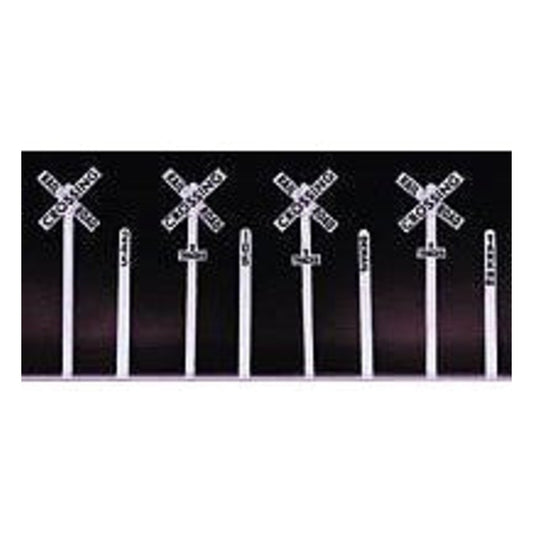 Rix Products 660 HO Scale Crossbuck and Milepost Set