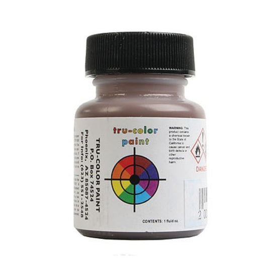 Tru-Color Paint 877 All Scale Flat Brushable Color Acrylic Paints - 1oz 29.6mL -- Warm Leather