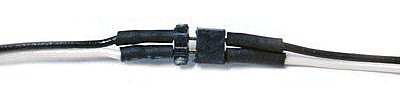 Train Control Systems (TCS) 1473 All Scale 2-Pin Micro Connector -- .098 x .06 x .12" w/6" Wire Leads