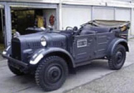 Trident Miniatures 87095 HO Scale Light Truck/Staff Car (Resin Kit) - Kfz 2 1Pkw